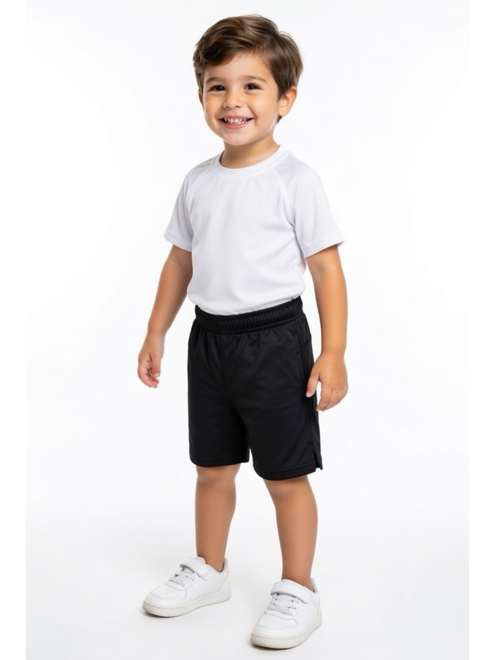 Athletic Works Black Boys Athletic Shorts